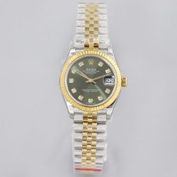 Rolex-Datejust 178313 31mm Jub YG/SS Green/Dia EWF A2824