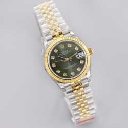 Rolex-Datejust 178313 31mm Jub YG/SS Green/Dia EWF A2824