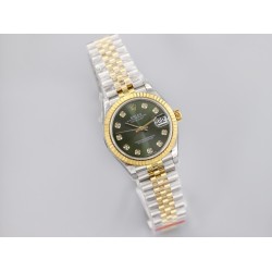 Rolex-Datejust 178313 31mm Jub YG/SS Green/Dia EWF A2824