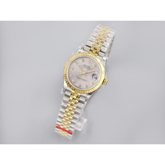 Rolex-Datejust 31mm 278273 YG/SS Silver/Dia EWF MY8215