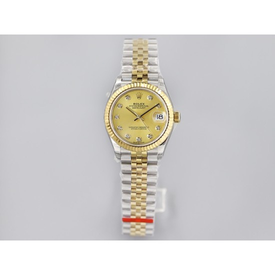 Rolex-Datejust 31mm 278273 YG/SS Gold/Dia EWF MY8215