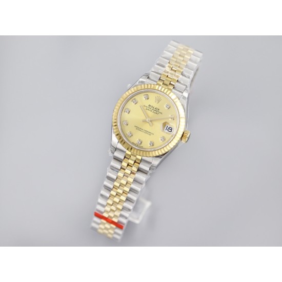 Rolex-Datejust 31mm 278273 YG/SS Gold/Dia EWF MY8215