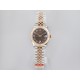 Rolex-Datejust Ladies 31mm Jubilee RG/SS Brown/Rmn EWF A2671
