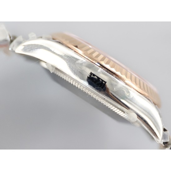 Rolex-Datejust Ladies 31mm Jubilee RG/SS Blue/Rmn EWF A2671