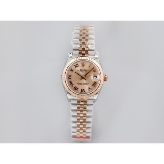 Rolex-Datejust 278271 31mm Jub RG/SS Rose Gold Dial EWF A2824