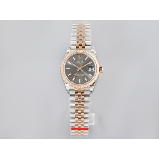 Rolex-Datejust 278273 31mm Jub RG/SS STK Grey Dial EWF A2824