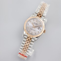Rolex-Datejust Ladies 31mm Jubilee RG/SS GREY Dial EWF A2671