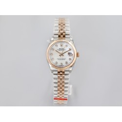 Rolex-Datejust 278271 31mm Jub RG/SS  White/Dial EWF A2824