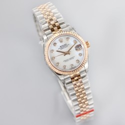 Rolex-Datejust 278271 31mm Jub RG/SS  White/Dial EWF A2824