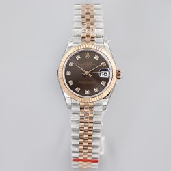 Rolex-Datejust 278271 31mm Jub RG/SS Brown/Dia EWF A2824