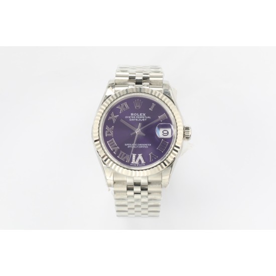 Rolex-Datejust 278274 31mm Jub SS/SS Purple/Rmn EWF A2824