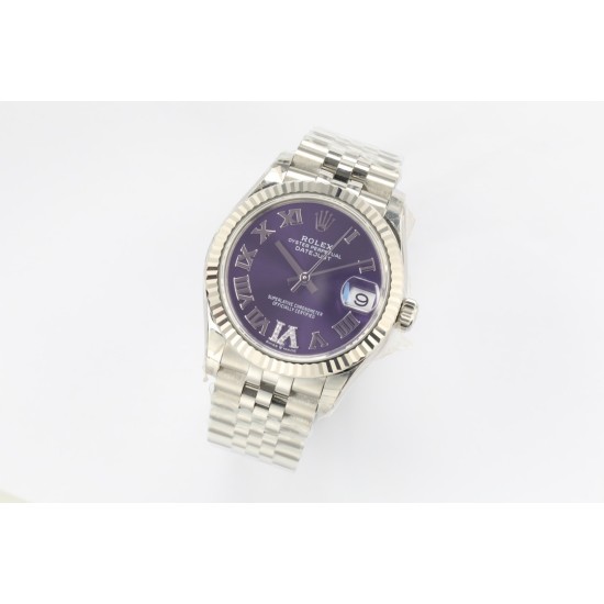 Rolex-Datejust 278274 31mm Jub SS/SS Purple/Rmn EWF A2824