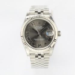Rolex-Datejust ladies 31mm SS/SS Grey/Rmn EWF A2671
