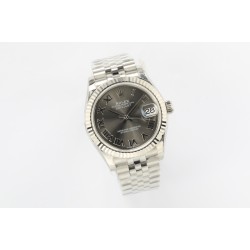 Rolex-Datejust ladies 31mm SS/SS Grey/Rmn EWF A2671