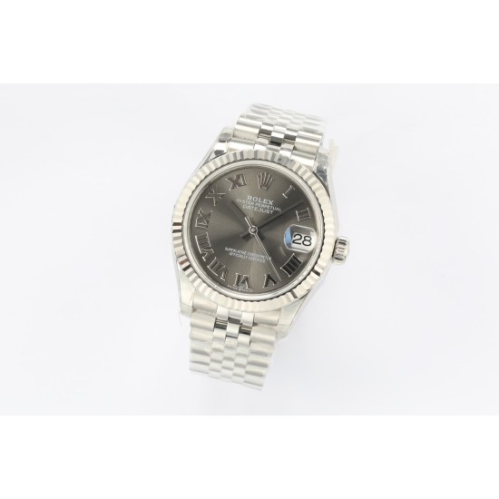 Rolex-Datejust ladies 31mm SS/SS Grey/Rmn EWF A2671