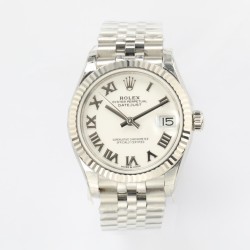 Rolex-Datejust ladies 31mm SS/SS White/Rmn EWF A2671
