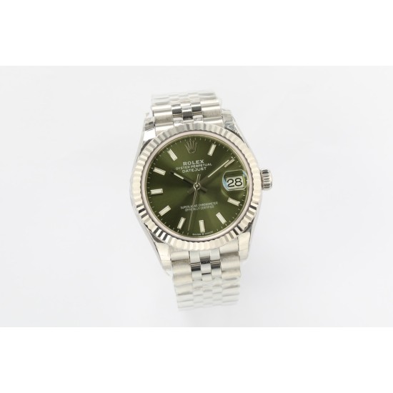 Rolex-Datejust 278274 31mm Jub SS/SS Green/Stk EWF A2824