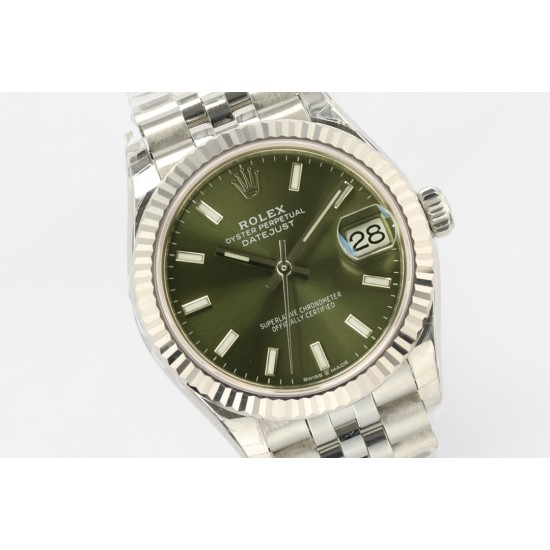 Rolex-Datejust 278274 31mm Jub SS/SS Green/Stk EWF A2824