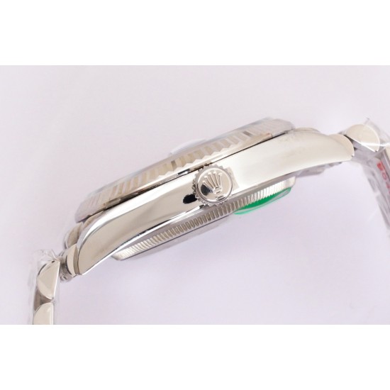 Rolex-Datejust 126233 36mm Jub SS/SS Textured Blue/STK Dial EWF VR3235