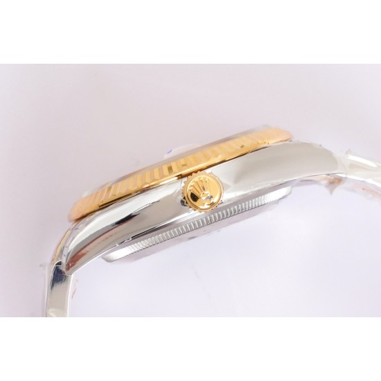 Rolex-Datejust 126233 36mm Oys YG/SS Gold/STK Textured Dial EWF VR3235