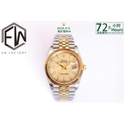Rolex-Datejust 126233 36mm Jub YG/SS Gold/STK Textured Dial EWF VR3235