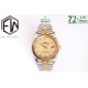 Rolex-Datejust 126233 36mm Jub YG/SS Gold/STK Textured Dial EWF VR3235