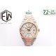 Rolex-Datejust 126233 36mm Oys RG/SS Silver Textured EWF VR3235