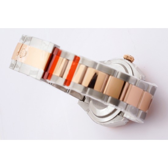 Rolex-Datejust 126233 36mm Oys RG/SS Silver Textured EWF VR3235