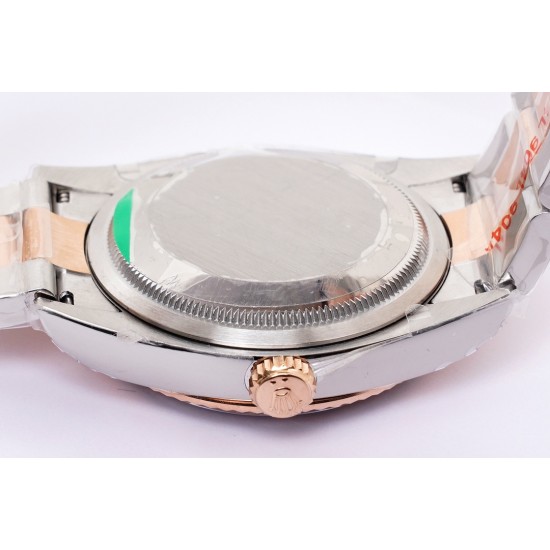 Rolex-Datejust 126233 36mm Oys RG/SS Silver Textured EWF VR3235