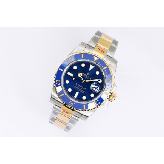 Rolex-Submariner 116613LB 40mm 904L YG/SS Blue Dial EWF VR3135