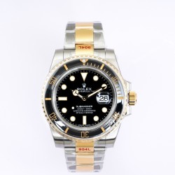Rolex-Submariner 126613LN 904L YG/SS Blk EWF Asian 3235