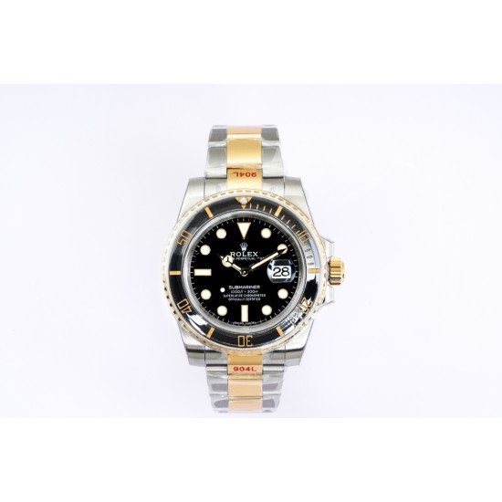 Rolex-Submariner 126613LN 904L YG/SS Blk EWF Asian 3235