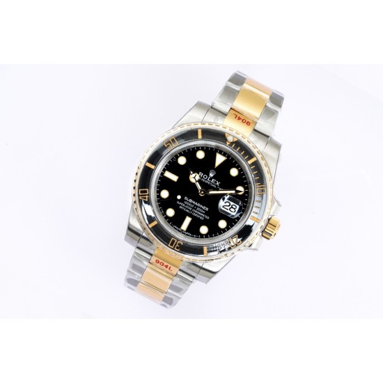 Rolex-Submariner 126613LN 904L YG/SS Blk EWF Asian 3235