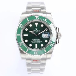 Rolex-Submariner 116610LV Hulk 40mm SS/SS Green Dial EWF VS3135