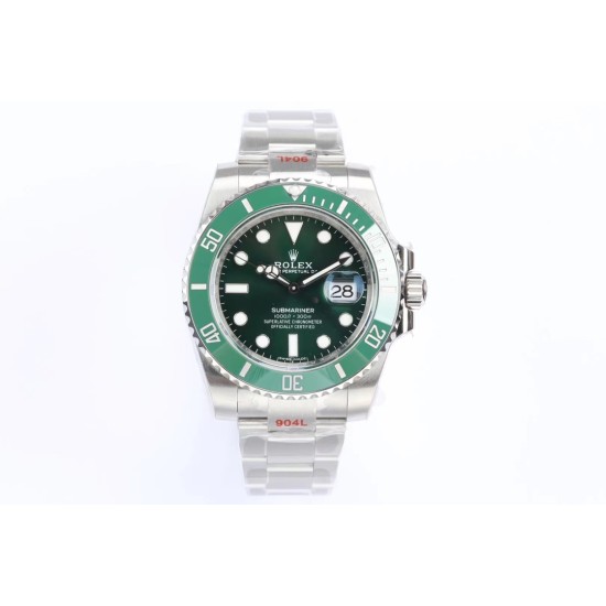 Rolex-Submariner 116610LV Hulk 40mm SS/SS Green Dial EWF VS3135