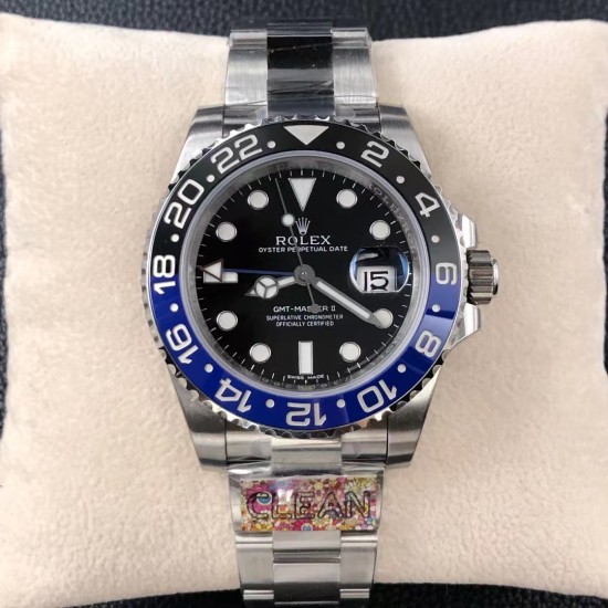 Rolex-GMT Master II 126710 Batman Oys 40mm SS/SS Black Clean DD3285 Super Clone