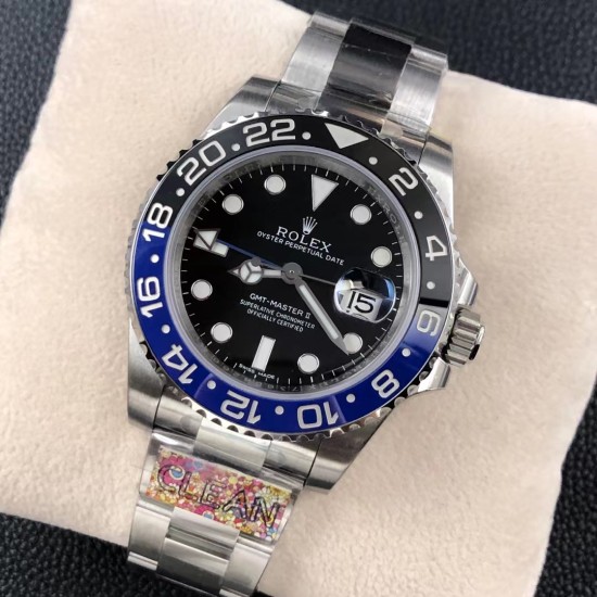 Rolex-GMT Master II 126710 Batman Oys 40mm SS/SS Black Clean DD3285 Super Clone
