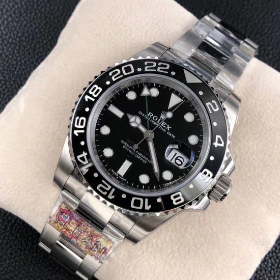 Rolex-GMT II 116710LN 40mm Oys 904L SS/SS Blk CLEAN VR3186 CHS