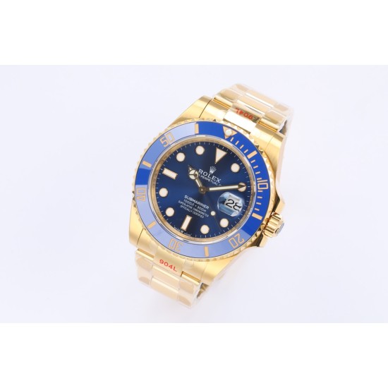 Rolex-Submariner 126618LB 904L YG/YG Blue EWF Asian 3235
