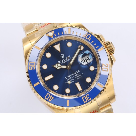 Rolex-Submariner 126618LB 904L YG/YG Blue EWF Asian 3235