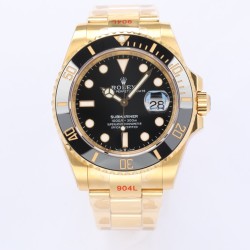 Rolex-Submariner 126618LN 41mm 904L YG/YG Blk EWF A3235