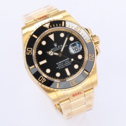 Rolex-Submariner 126618LN 41mm 904L YG/YG Blk EWF A3235