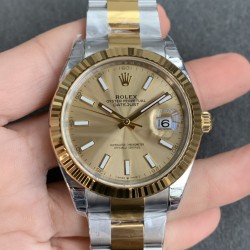Rolex--Datejust 126333 41mm Oyster 904L SS/YG Gold/Stk VSF VS3235