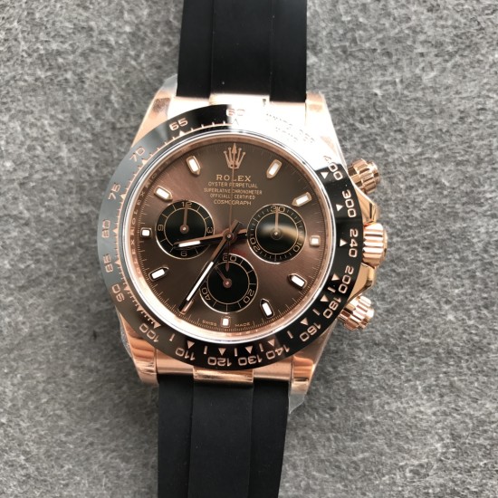 Rolex-Daytona 116515 40mm RG/RU Brown Dial NOOB SH4130 V3(Gain Weight)