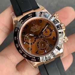 Rolex-Daytona 116515 40mm RG/RU Brown/Num NOOB DD4130