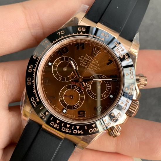 Rolex-Daytona 116515 40mm RG/RU Brown/Num NOOB DD4130
