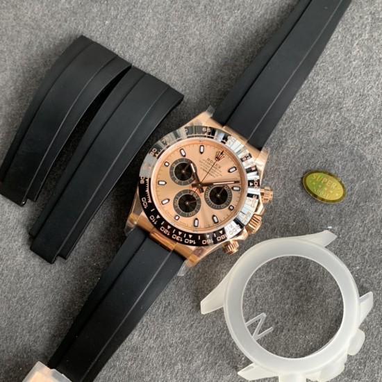 Rolex-Daytona 116515 40mm RG/RU RG/Black NOOB DD4130