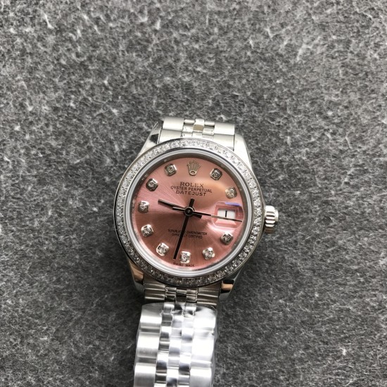 Rolex-Datejust 279139 28mm Jub Dia SS/SS Pink/Dia GSF A2671