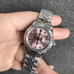 Rolex-Datejust 279174 28mm Jub SS/SS Pink/Diam GSF A2671
