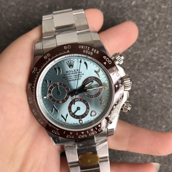 Rolex-Daytona 116506 40mm SS/SS Ice Blue/Arab NOOB DD4130